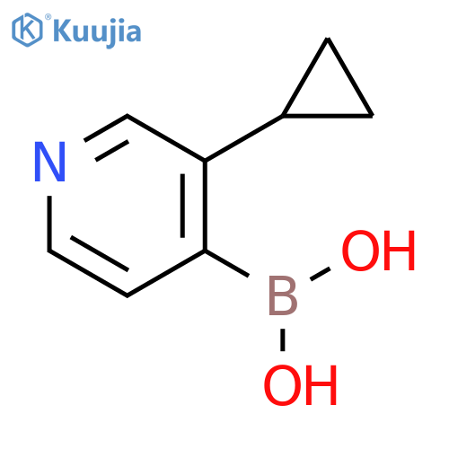 3-(Cyclopropyl)pyridine-4-boronic acid structure