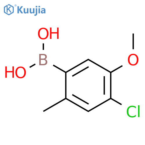 4-Chloro-3-methoxy-6-methylphenylboronic acid structure