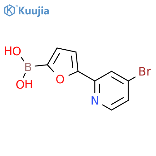 5-(4-Bromopyridin-2-yl)furan-2-boronic acid structure