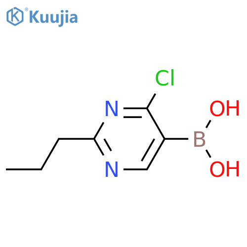 4-Chloro-2-(n-propyl)pyrimidine-5-boronic acid structure