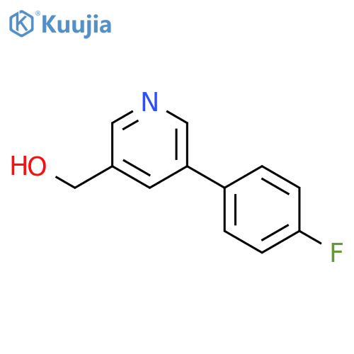 (5-(4-Fluorophenyl)pyridin-3-yl)methanol structure