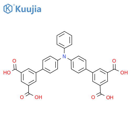 4',4'''-(Phenylazanediyl)bis(([1,1'-biphenyl]-3,5-dicarboxylic acid)) structure