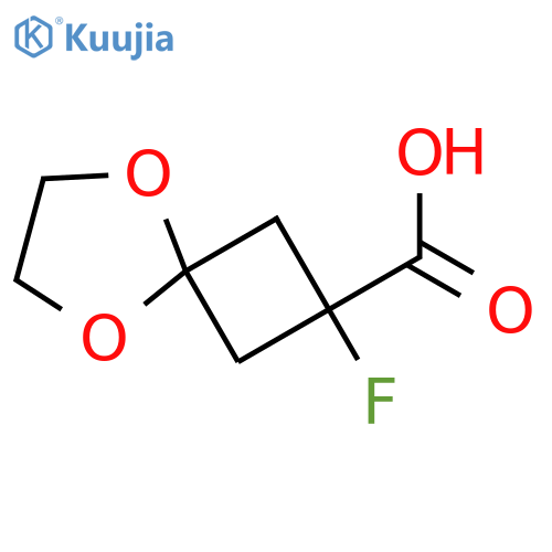 2-fluoro-5,8-dioxaspiro[3.4]octane-2-carboxylic acid structure