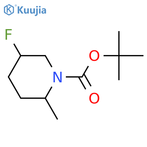 tert-butyl 5-fluoro-2-methylpiperidine-1-carboxylate structure