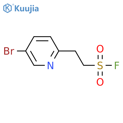 2-(5-bromopyridin-2-yl)ethane-1-sulfonyl fluoride structure