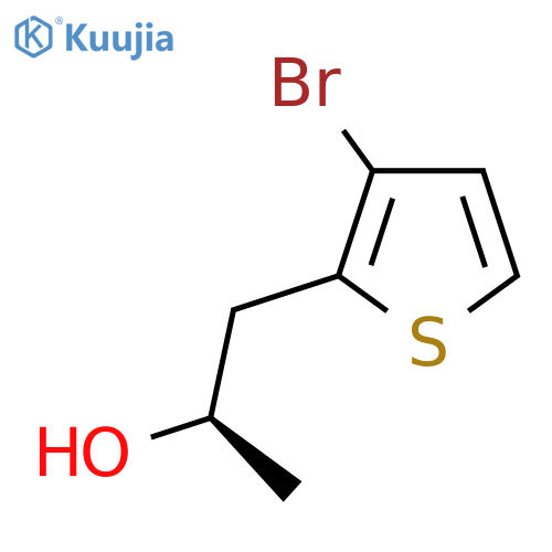 (2R)-1-(3-bromothiophen-2-yl)propan-2-ol structure
