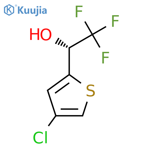(1R)-1-(4-chlorothiophen-2-yl)-2,2,2-trifluoroethan-1-ol structure