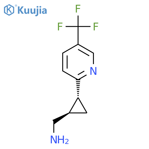 rac-(1R,2R)-2-5-(trifluoromethyl)pyridin-2-ylcyclopropylmethanamine structure