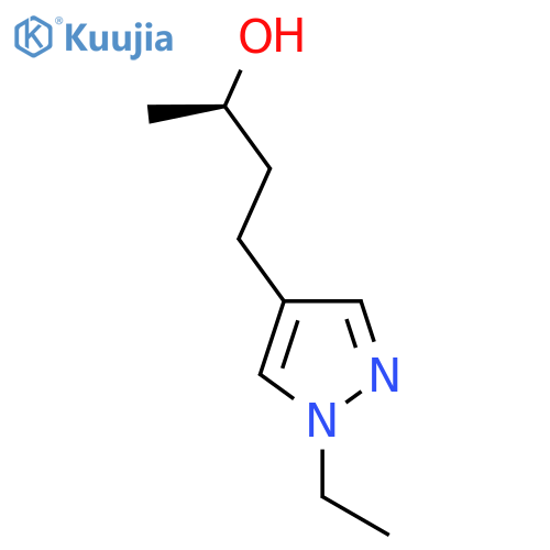 (2R)-4-(1-ethyl-1H-pyrazol-4-yl)butan-2-ol structure