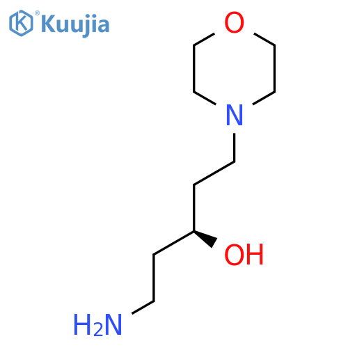 (3S)-1-amino-5-(morpholin-4-yl)pentan-3-ol structure