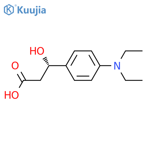(3S)-3-4-(diethylamino)phenyl-3-hydroxypropanoic acid structure