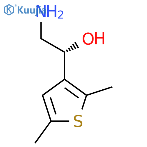 (1R)-2-amino-1-(2,5-dimethylthiophen-3-yl)ethan-1-ol structure