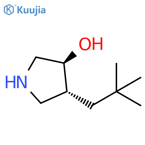 rac-(3R,4S)-4-(2,2-dimethylpropyl)pyrrolidin-3-ol structure