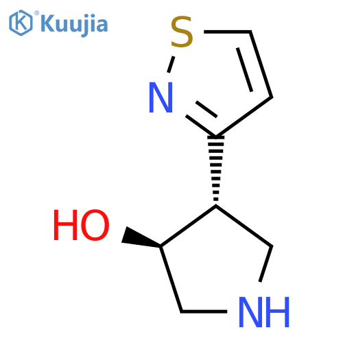 rac-(3R,4R)-4-(1,2-thiazol-3-yl)pyrrolidin-3-ol structure