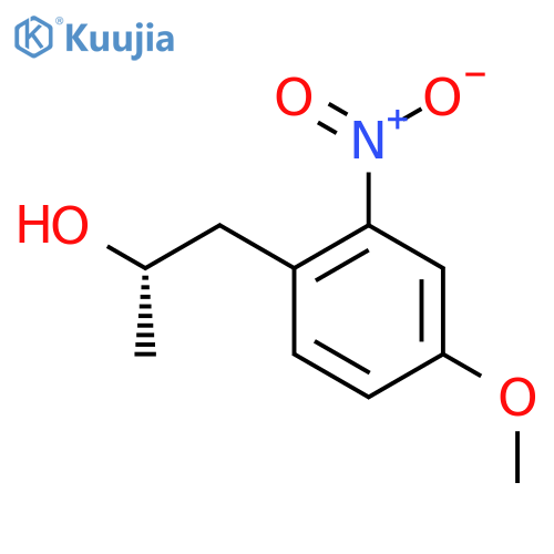 (2S)-1-(4-methoxy-2-nitrophenyl)propan-2-ol structure