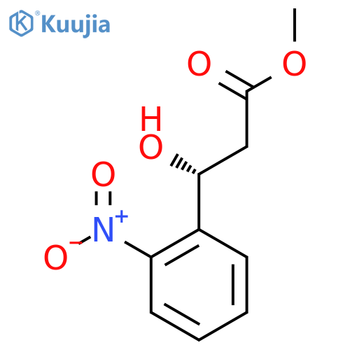 methyl (3R)-3-hydroxy-3-(2-nitrophenyl)propanoate structure