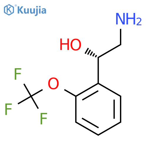 (1S)-2-amino-1-2-(trifluoromethoxy)phenylethan-1-ol structure
