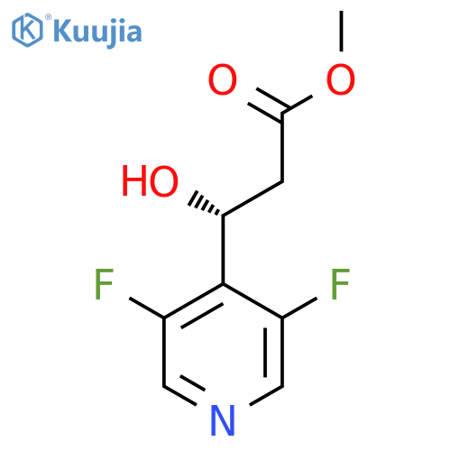 methyl (3R)-3-(3,5-difluoropyridin-4-yl)-3-hydroxypropanoate structure