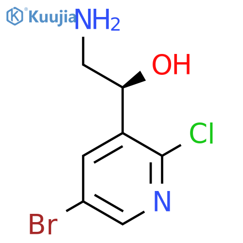 (1S)-2-amino-1-(5-bromo-2-chloropyridin-3-yl)ethan-1-ol structure