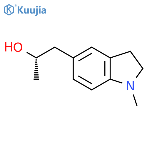 (2S)-1-(1-methyl-2,3-dihydro-1H-indol-5-yl)propan-2-ol structure
