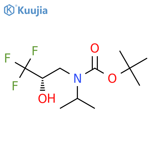 tert-butyl N-(propan-2-yl)-N-(2S)-3,3,3-trifluoro-2-hydroxypropylcarbamate structure