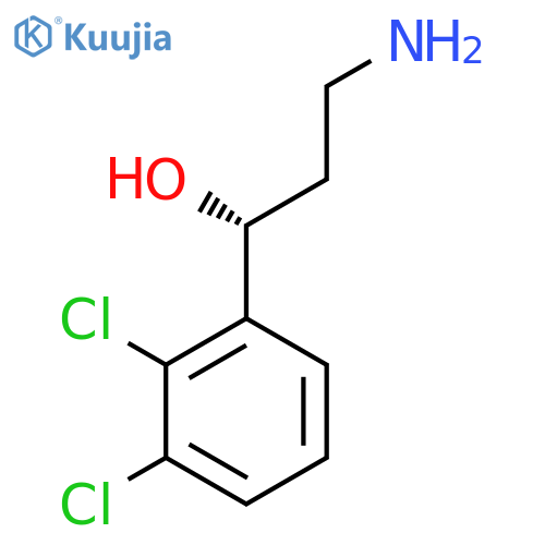 (1R)-3-amino-1-(2,3-dichlorophenyl)propan-1-ol structure