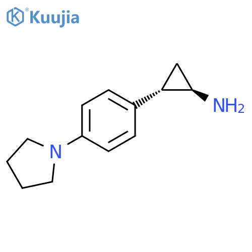 rac-(1R,2S)-2-4-(pyrrolidin-1-yl)phenylcyclopropan-1-amine structure
