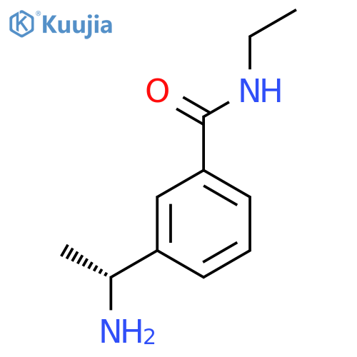 3-(1R)-1-aminoethyl-N-ethylbenzamide structure