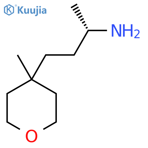 (2S)-4-(4-methyloxan-4-yl)butan-2-amine structure