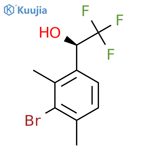 (1R)-1-(3-bromo-2,4-dimethylphenyl)-2,2,2-trifluoroethan-1-ol structure