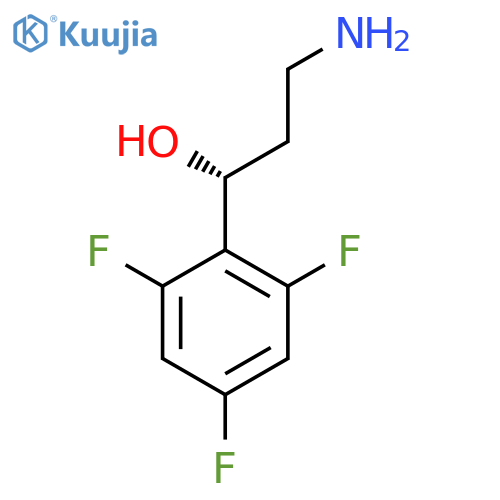 (1R)-3-amino-1-(2,4,6-trifluorophenyl)propan-1-ol structure