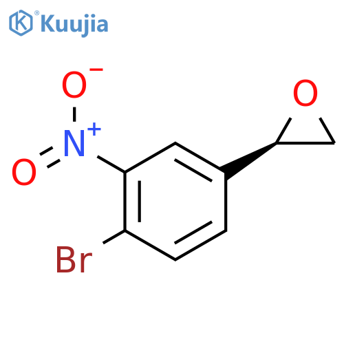 (2R)-2-(4-bromo-3-nitrophenyl)oxirane structure