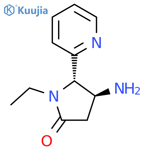 4-amino-1-ethyl-5-(pyridin-2-yl)pyrrolidin-2-one structure