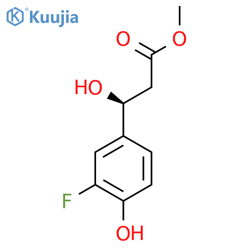 methyl (3S)-3-(3-fluoro-4-hydroxyphenyl)-3-hydroxypropanoate structure