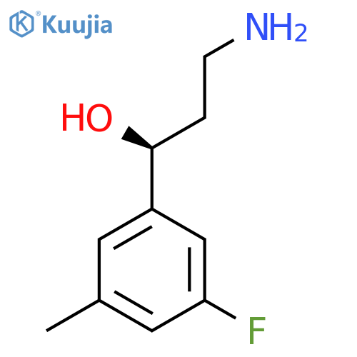 (1S)-3-amino-1-(3-fluoro-5-methylphenyl)propan-1-ol structure