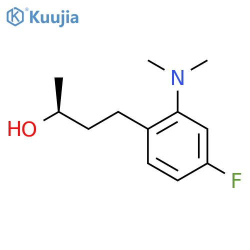 (2S)-4-2-(dimethylamino)-4-fluorophenylbutan-2-ol structure