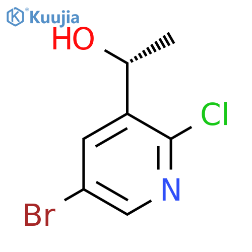 (1R)-1-(5-bromo-2-chloropyridin-3-yl)ethan-1-ol structure