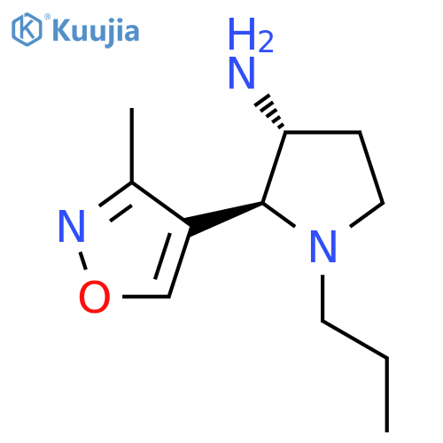 2-(3-methyl-1,2-oxazol-4-yl)-1-propylpyrrolidin-3-amine structure