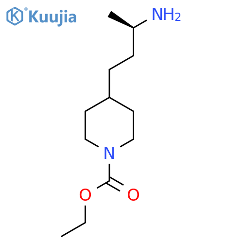 ethyl 4-(3R)-3-aminobutylpiperidine-1-carboxylate structure