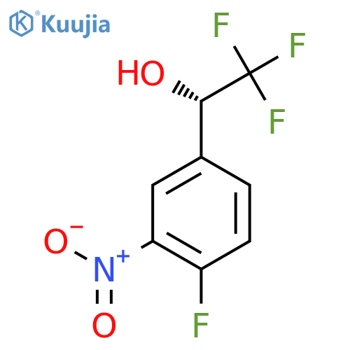 (1S)-2,2,2-trifluoro-1-(4-fluoro-3-nitrophenyl)ethan-1-ol structure