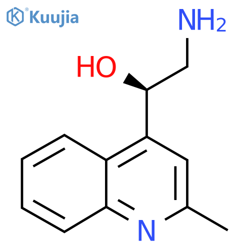 (1R)-2-amino-1-(2-methylquinolin-4-yl)ethan-1-ol structure