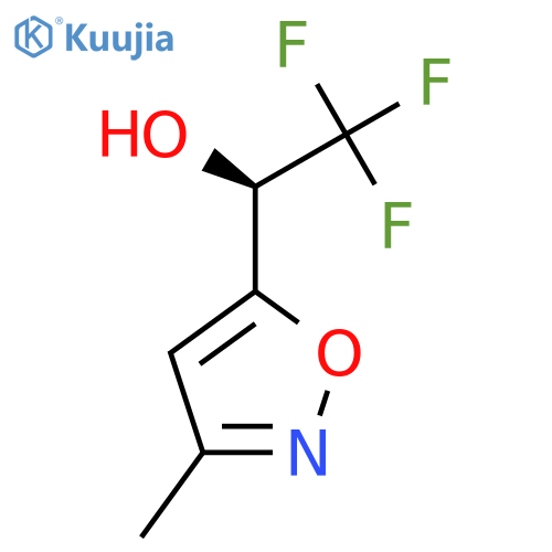 (1R)-2,2,2-trifluoro-1-(3-methyl-1,2-oxazol-5-yl)ethan-1-ol structure
