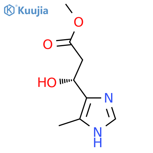 methyl (3R)-3-hydroxy-3-(4-methyl-1H-imidazol-5-yl)propanoate structure