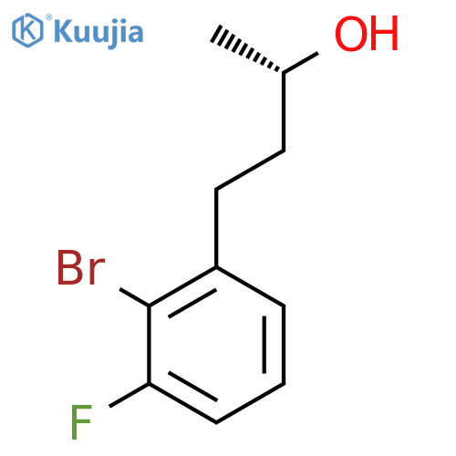 (2S)-4-(2-bromo-3-fluorophenyl)butan-2-ol structure