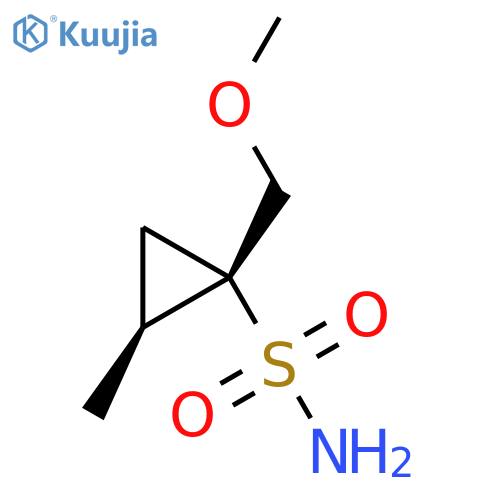 1-(Methoxymethyl)-2-methylcyclopropane-1-sulfonamide structure