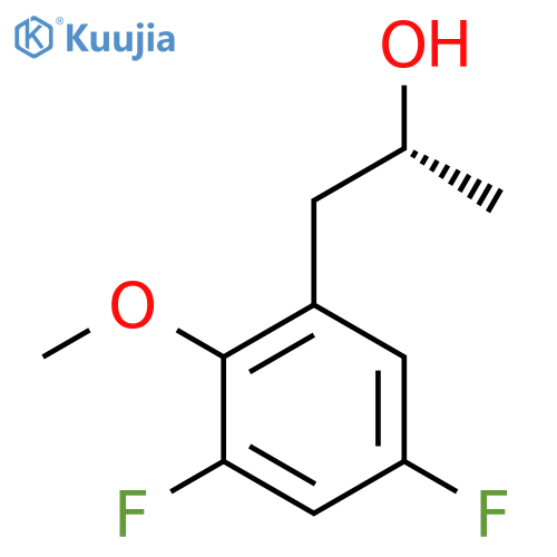(2R)-1-(3,5-difluoro-2-methoxyphenyl)propan-2-ol structure