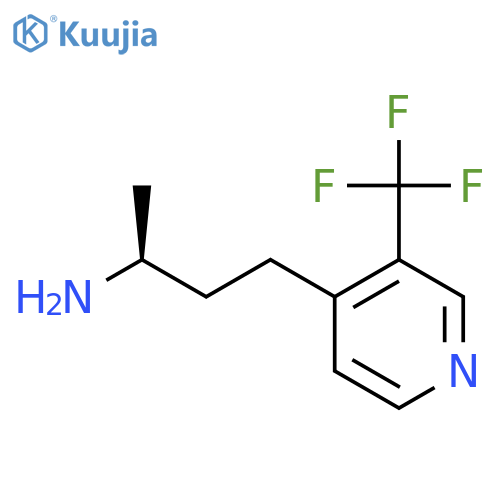 (2S)-4-3-(trifluoromethyl)pyridin-4-ylbutan-2-amine structure