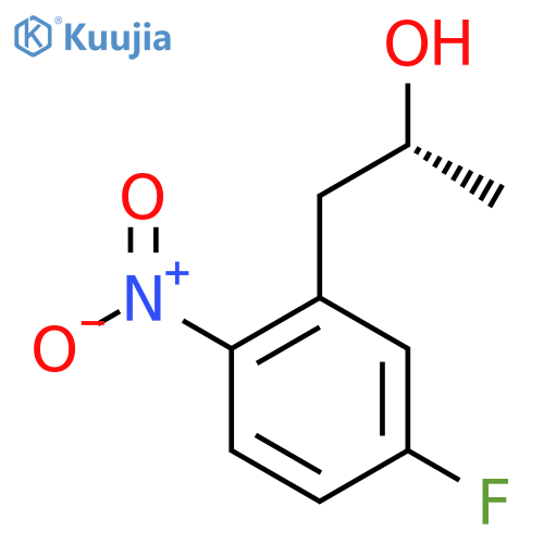 (2R)-1-(5-fluoro-2-nitrophenyl)propan-2-ol structure