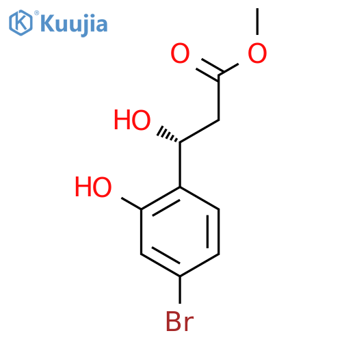 methyl (3R)-3-(4-bromo-2-hydroxyphenyl)-3-hydroxypropanoate structure