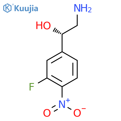 (1S)-2-amino-1-(3-fluoro-4-nitrophenyl)ethan-1-ol structure